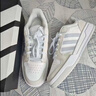 adidas ENTRAP美式校园风运动少年感复古篮球风板鞋男女阿迪达斯 白色/矾土棕/浅蓝   43 实拍图