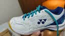 尤尼克斯（YONEX）羽毛球鞋yy入门级训练减震动力垫男女SHB101CR白/蓝 40码 实拍图