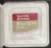 闪迪（SanDisk）64GB TF（MicroSD）内存卡 A1 U1 C10 至尊高速移动版存储卡 读速140MB/s 手机平板游戏机内存卡 实拍图