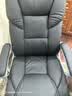 凯联（KAILIAN）真皮老板椅可躺办公椅按摩大班椅舒适久坐电脑椅家用转椅高档椅子 贵族黑+搁脚 纳帕皮+按摩 实拍图
