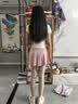 迪士尼女士游泳衣保守泡温泉显瘦2026新款高级感分体套装D15187粉色XL 实拍图