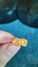 御邪黄金转运珠足金古法手链路路通金珠散珠手链脚链520春节礼物 3mm[古法]0.03g标准版 实拍图