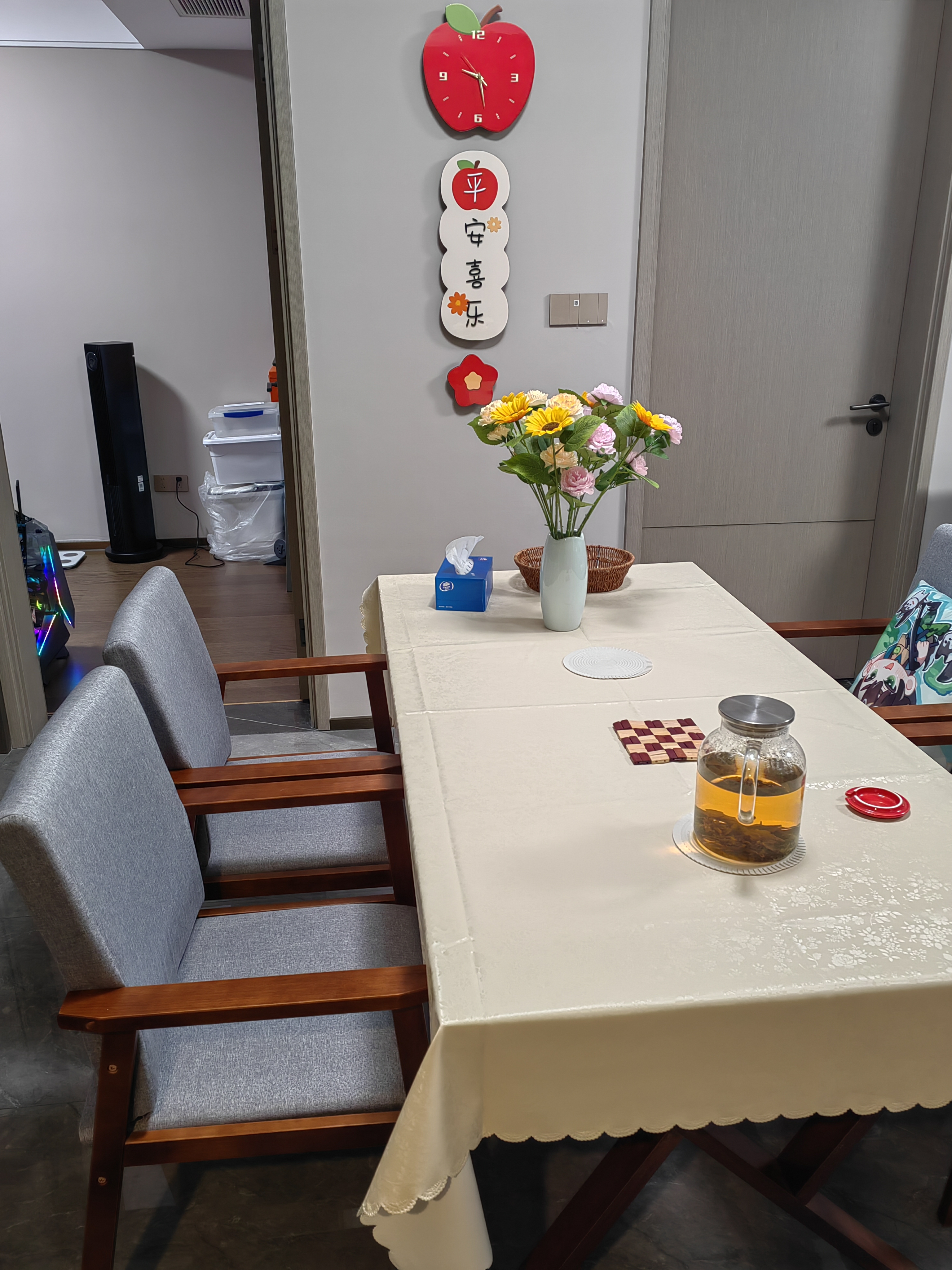 无印良品轻奢桌布防水防油免洗餐台布长方形饭店家用茶几台布140*180cm 实拍图