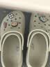 卡骆驰（CROCS）白鹿同款经典云朵洞洞鞋时尚百搭女鞋花园鞋|206750 骨白色-2Y2(含智必星) 36 /37(230mm) 实拍图