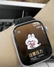 Apple/苹果 Watch S11 智能手表GPS+蜂窝款46毫米玫瑰金色铝金属表壳淡桃粉色运动型表带S/M MFDG4CH/B 实拍图