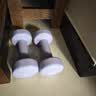 Keep哑铃女士健身家用彩色浸塑环保手铃亚铃全身塑形紫灰色3kg*2 实拍图