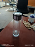 【京东物流配送】高硼硅双层玻璃杯大容量泡茶杯水杯子茶水分离杯 【双层加厚】茶杯350ml1只 实拍图