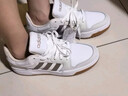 adidas ENTRAP美式校园风运动少年感复古篮球风板鞋男女阿迪达斯 白色/暗银金属/树脂黄   35.5 实拍图