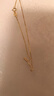 周六福18K黄金项链女肖邦链彩金项链素链七夕礼物 黄18K约0.8g-45cm 实拍图