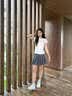 ZUOSAISI品牌运动休闲鞋女时尚百搭小白鞋女2026夏女鞋软底网面透气鞋子女 白灰色 35 实拍图