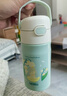 膳魔师（THERMOS）儿童水杯保温保冷杯吸管316L不锈钢畅吸杯小学生水杯宝宝杯TCKL 实拍图
