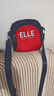 ELLE ACTIVE小巧轻便撞色斜挎包手机包经典百搭时尚个性休闲运动小包包 蓝/红色 实拍图