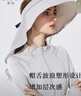 Siggi防晒帽空顶帽女春夏大檐护颈防紫外线可扎马尾松紧调节户外遮阳帽 实拍图