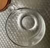 天喜（TIANXI）燕麦杯大容量牛奶杯圆润加厚早餐杯麦片碗耐热玻璃水果汁杯 刻度玻璃杯【带盖+304勺】550ml 实拍图