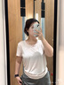迪卡侬女士夏季透气速干运动跑步上衣健身短袖T恤粉L-4925287 实拍图