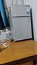 奥克斯小冰箱家用小型迷你冷藏冷冻两用出租房宿舍用节能省电寝室办公室电冰箱 【净化去味】126银色【高效保鲜 铜管速冷】22L 实拍图