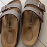 BIRKENSTOCK勃肯德国进口男女款经典舒适软木Arizona双扣拖鞋 棕色窄版151183 37 实拍图