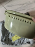 全适沥水篮双层大号沥水架漏筛旋转圆形洗菜盆厨房洗菜水果篮大号绿色 实拍图
