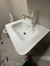 九牧（JOMOO）铝合金智能浴室柜陶瓷一体盆洗脸盆柜组合白60CM  A2736-72AT-Z3 实拍图