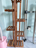 安尔雅 松木花架子花盆碳化室内外客厅阳台多肉植物现代简约置物架摆架 实拍图