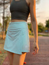 迪桑特（DESCENTE）DESCENTE迪桑特WOMEN’S TRAINING系列女士防泼水D-TOUGH短裙 LB-浅蓝色 L (170/70A) 实拍图