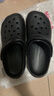 名创优品（MINISO）洞洞鞋男夏季外穿沙滩凉鞋防滑厚底踩屎感包头凉拖鞋黑色42-43 实拍图