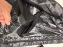 迈诺奇成人反光雨披雨衣连体式针织布防暴雨值勤交通施工防洪服 (防暴雨黑)针织防水布雨披均码 实拍图