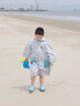 Kocotreekk树儿童沙滩巾防晒透气宝宝游泳浴巾男女孩衣服式带帽浴袍 鲨鱼M 实拍图