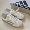 adidas ENTRAP美式校园风运动鞋少年感复古篮球风板鞋阿迪达斯 白色/矾土棕/浅蓝   38 实拍图