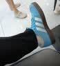 adidas「T头鞋」VL COURT复古休闲板鞋德训鞋男女阿迪达斯轻运动 蓝色/亮白/树脂黄 (推荐女生选小半码)   38.5 实拍图