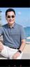 老爷车（LAOYECHE）爸爸夏装凉感冰丝短袖t恤男夏季中老年男士polo衫父亲节实用礼物 实拍图