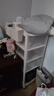 也雅置物架小推车 月子推车宝宝用品收纳架 零食车升级可刹车 乳玉白【4层】 实拍图