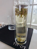 希诺抗菌玻璃杯双层防烫办公车载水杯男高档泡茶杯子XN-9607K 410mL 实拍图