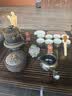 唐云匠心茶具套装家用一体茶盘茶台全自动玻璃烧水壶茶杯整套送礼功夫茶具 款13福韵+古韵石磨 不锈钢全自动 实拍图