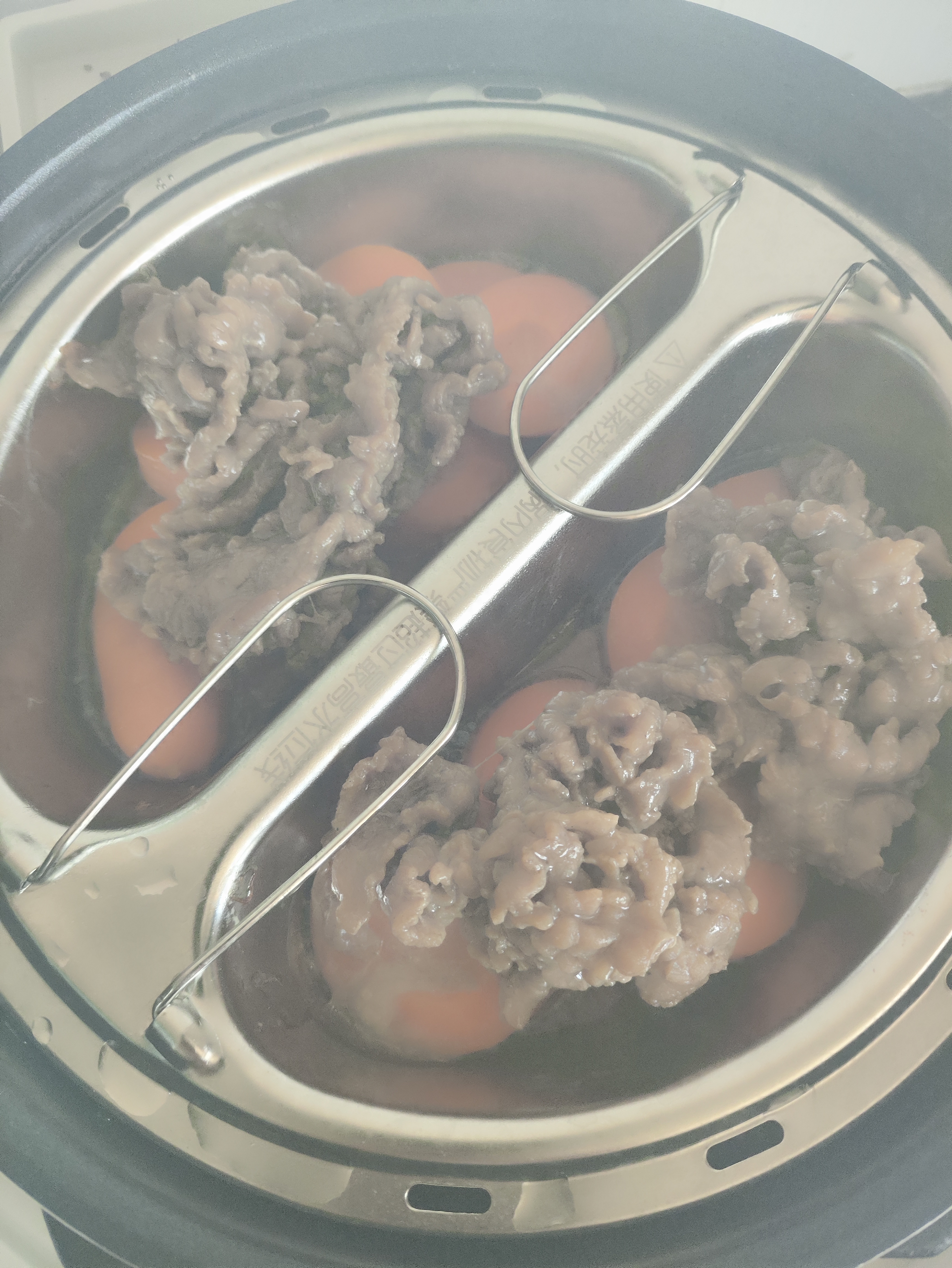 美的（Midea）鸳鸯电压力锅4L 智能预约蒸煮多功能一体高压电饭煲双胆家用4-5人开盖火锅煲汤炖煮电饭锅MY-4KK05 实拍图