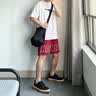 法·玛莎 FAV MARTHA牛筋底休闲板鞋男夏季透气薄款帆布鞋系带轻便男士通勤运动鞋 黑色 38 实拍图