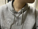 芯奢免费刻字项链男潮叠带双层卫衣链吊坠配饰学生潮流嘻哈饰品礼物 实拍图