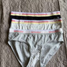 蕉内301S女士三角精梳棉内裤撞色腰带10A抗菌中腰七夕情人节礼物3件 彩虹腰A-花灰 3条 M 实拍图