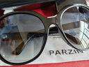 帕森（PARZIN）太阳镜女 复古大框时尚偏光太阳眼镜开车驾驶遮阳防晒墨镜送礼物 黑框渐灰片【PZ9908】 实拍图