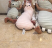 乐瓜儿童睡觉抱枕床上等身长条微笑兔子陪睡玩偶侧睡夹腿枕小朋友礼物 实拍图