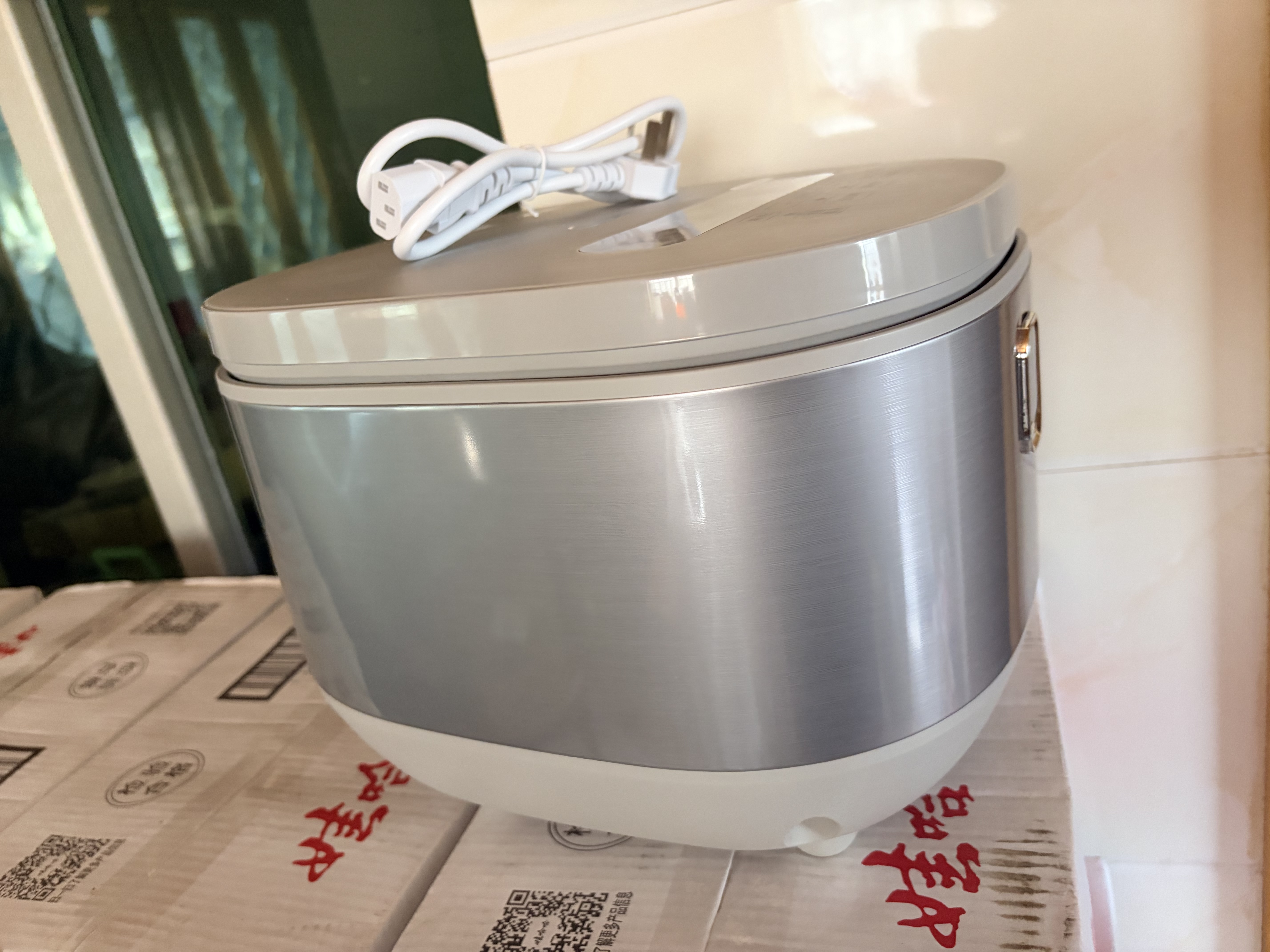 美的（Midea）电饭煲0涂层电饭锅5L大容量316L不锈钢内胆4-5人无涂层家用多功能微压电饭煲MB-RE576S 实拍图