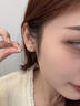 蔓笙999纯银针四叶草耳钉2026爆款睡觉免摘耳骨钉耳环女不易过敏耳饰 999足银针耳钉+螺丝耳堵 实拍图