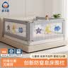 M-CASTLE床围栏婴儿童床上挡板宝宝床边防摔床护栏三面拼接防夹防掉床围挡 银河灰 单面装 2.0米 实拍图
