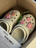 卡骆驰（CROCS）白鹿同款经典云朵洞洞鞋时尚百搭女鞋花园鞋|206750 骨白色-2Y2(含智必星) 38 (240mm) 实拍图