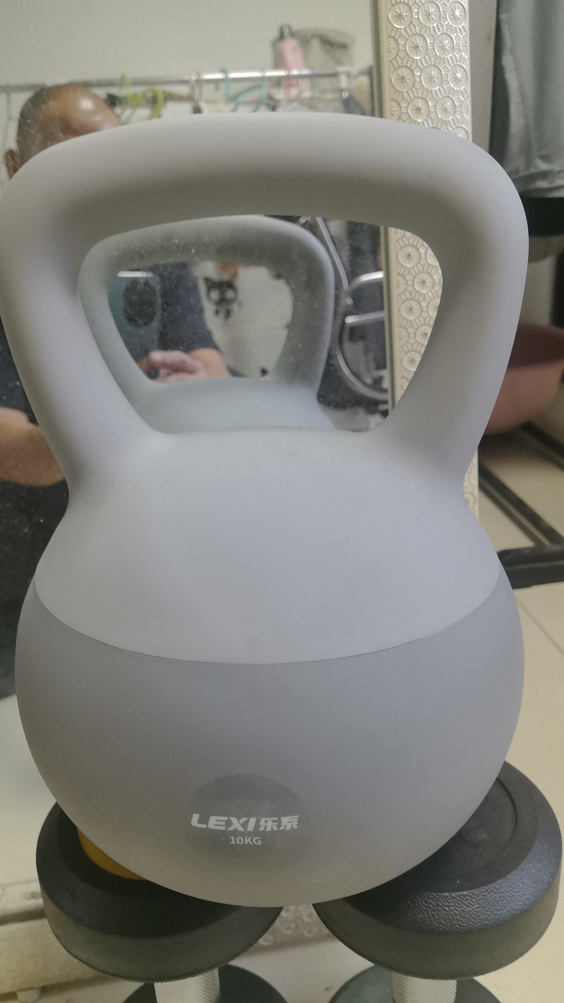 乐系（lexi）软壶铃健身家用练臀软式运动力量训练男士提壶哑铃 10公斤高级灰 实拍图