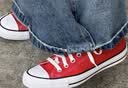 匡威（Converse）All Star夏季经典帆布男女低帮休闲运动鞋黑色1Z635 101007/红色 41 实拍图