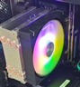 子意6铜管CPU散热器黑色炫彩X79/X99主板专用12cm炫彩降噪风扇（配硅脂/英特尔2011专用）ZY-813 实拍图