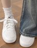 adidas ENTRAP美式校园风运动少年感复古篮球风板鞋男女阿迪达斯 白色/矾土棕/浅蓝   40 实拍图