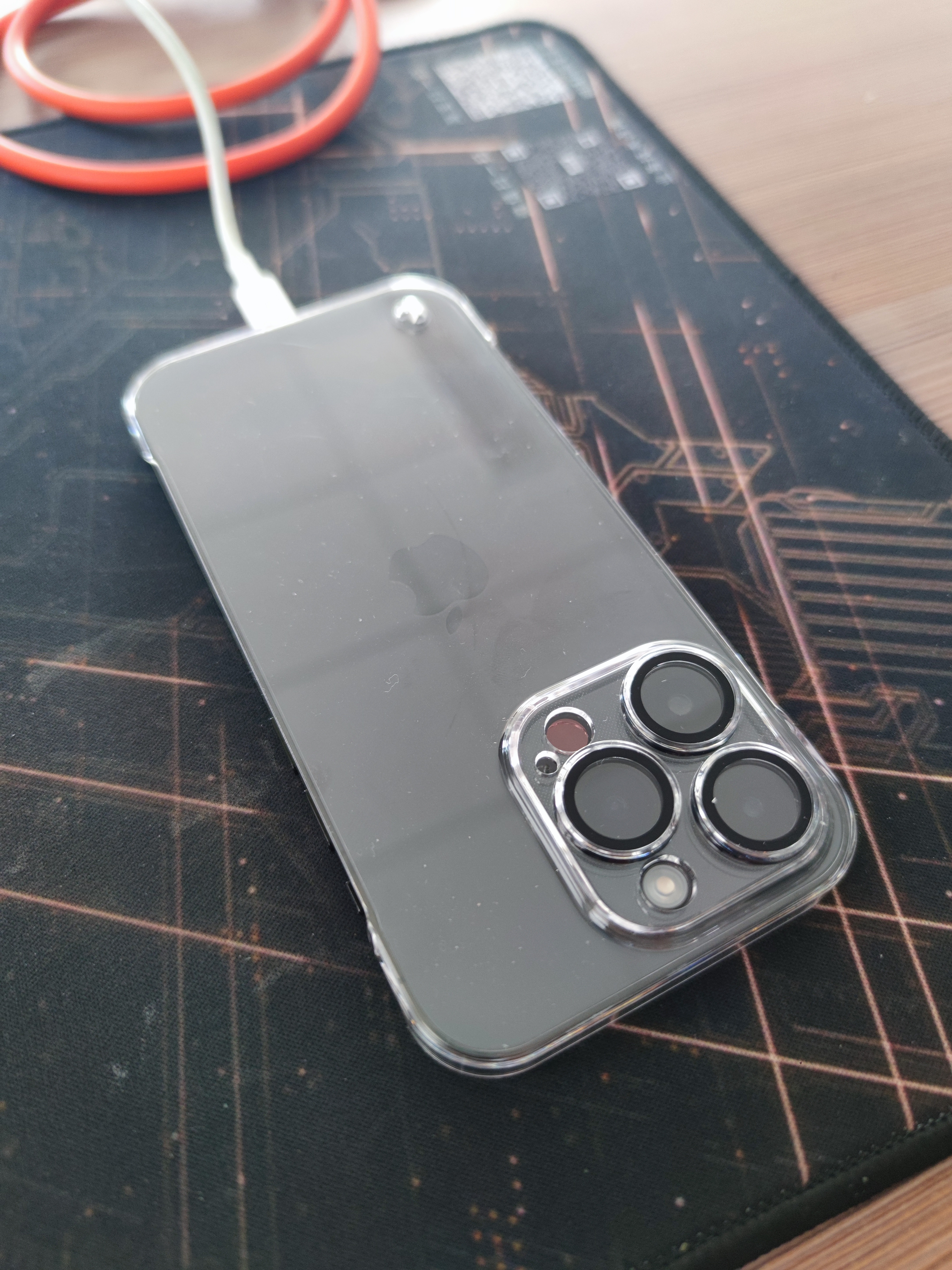 第一卫DIVI【自带镜头膜】适用苹果14pro手机壳iphone14Pro无边框保护套镜头膜全包全透明超薄防摔防爆壳 实拍图
