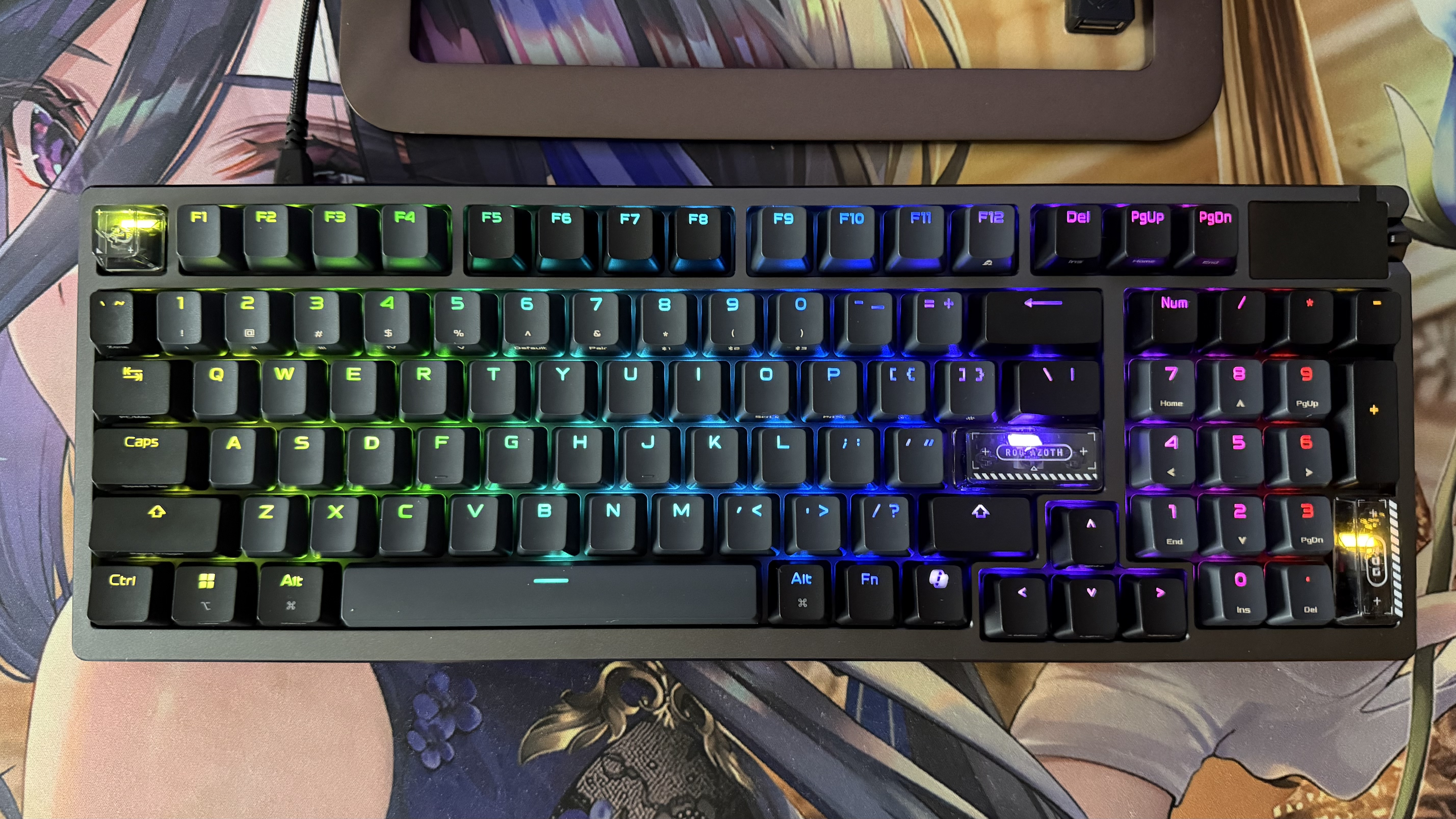 ROG龙鳞2Ace  AimPoint Pro42K传感器 游戏电竞鼠标 轻量化48g 无线8K回报率 无线三模鼠标 暗夜黑 实拍图
